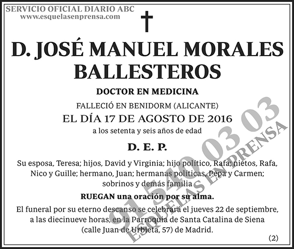 José Manuel Morales Ballesteros
